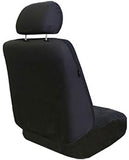 FH GROUP FB032BLUE114 Blue Unique Flat Cloth Car Seat Cover (w. 4 Detachable Headrests and Solid Bench)