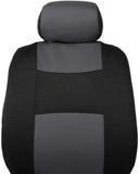 BDK OS309CC - Funda de Asiento para Coche, Color Gris carbón, polipro, fácil de Envolver, Dos Tonos de Acento para Coche, Banco Dividido