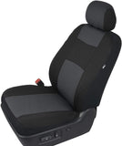 BDK OS309CC - Funda de Asiento para Coche, Color Gris carbón, polipro, fácil de Envolver, Dos Tonos de Acento para Coche, Banco Dividido