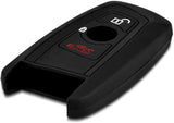 kwmobile Funda compatible con llave con control remoto de 3 botones para coche BMW (solamente Keyless Go) - Carcasa protectora suave de silicona - diseño Don't touch my Key