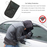 Bolsa de Bloqueo de señal, Charlemain Bloqueador de Señal del Coche, Key Fob Protector Mejorada para Llaves/Tarjetas de crédito/ID/Banco/NFC/RFID(Rojo Carbon)