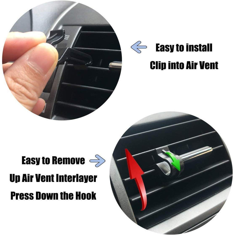 Yosoo Coche Auto Respaldo Interior Aire Ventilación Celular Organizador Bolsa Bolsa Caja Almacenamiento ordenado Moneda Bolso Estuche con Gancho (Negro)