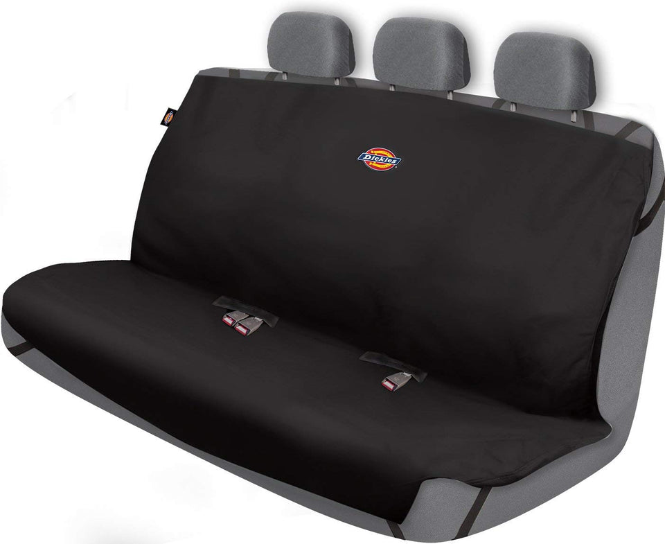 Dickies - Funda para asiento resistente al agua, Asiento trasero de banco, Negro