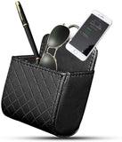 Yosoo Coche Auto Respaldo Interior Aire Ventilación Celular Organizador Bolsa Bolsa Caja Almacenamiento ordenado Moneda Bolso Estuche con Gancho (Negro)