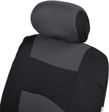 BDK OS309CC - Funda de Asiento para Coche, Color Gris carbón, polipro, fácil de Envolver, Dos Tonos de Acento para Coche, Banco Dividido