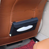 eJiasu Kleenex Coche Titular, Caja Pañuelos Coche Premium PU Cuero Auto Car Visera y Asiento Trasero Accesorios Papel Tissue Box(Negro)