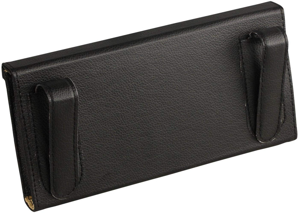 eJiasu Kleenex Coche Titular, Caja Pañuelos Coche Premium PU Cuero Auto Car Visera y Asiento Trasero Accesorios Papel Tissue Box(Negro)