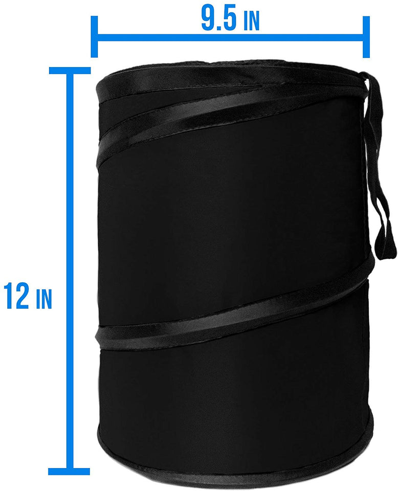 FH GROUP FH1121BLACK - Basurero para Coche, Color Negro, Gris