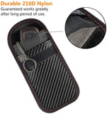 Bolsa de Bloqueo de señal, Charlemain Bloqueador de Señal del Coche, Key Fob Protector Mejorada para Llaves/Tarjetas de crédito/ID/Banco/NFC/RFID(Rojo Carbon)